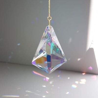 NEBULA Iridescent Suncatcher, Crystal Suncatcher, Magical Decoration, Rainbow Hanging Mobile