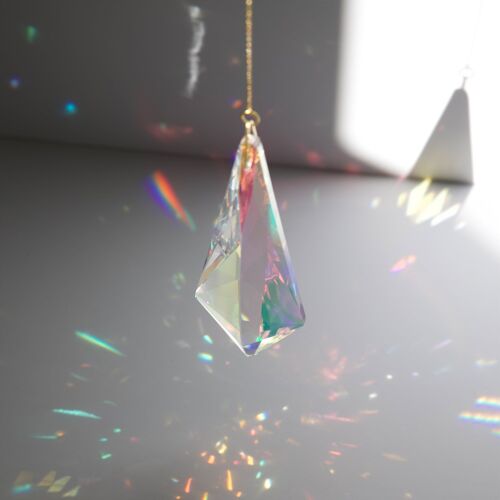 Suncatcher iridescent ELIXIR, Attrape-soleil en cristal, Décoration Magique, Mobile à suspendre Arc En Ciel