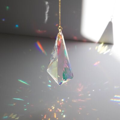 ELIXIR Acchiappasole iridescente, Acchiappasole in cristallo, Decorazione magica, Giostrina sospesa arcobaleno