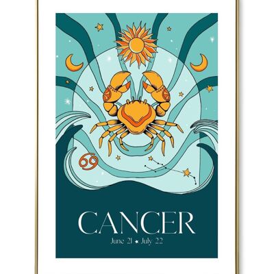 Cartel del astro cáncer