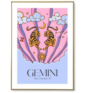 Affiche astro Gemini 1