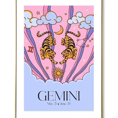 Affiche astro Gemini