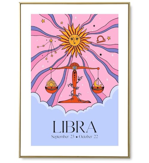 Affiche astro Libra