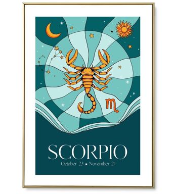 Affiche astro Scorpio 1