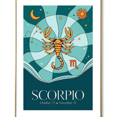 Affiche astro Scorpio