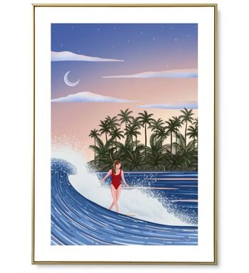 Affiche Surf à Hawaii 1