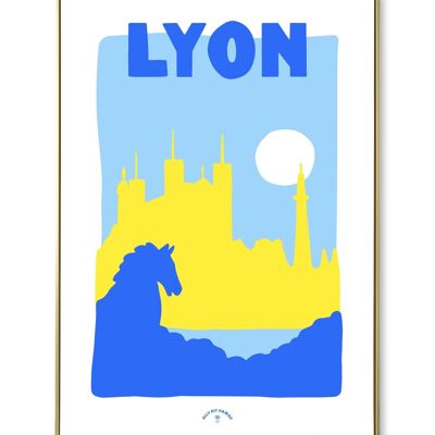 Cartel de la ciudad de Lyon.