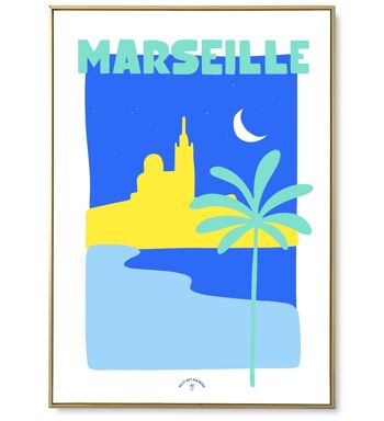 Affiche ville Marseille 1