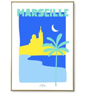 Affiche ville Marseille 5