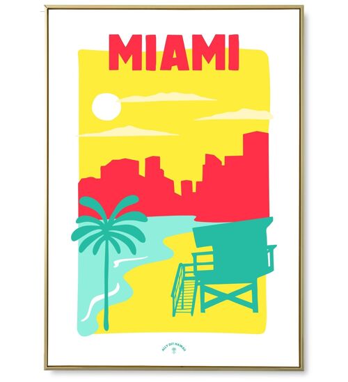 Affiche ville Miami