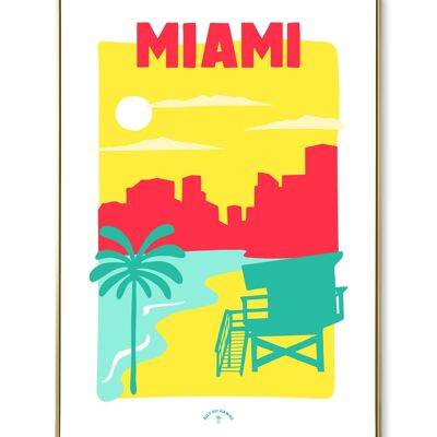 Miami city poster