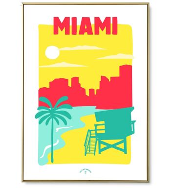 Affiche ville Miami 1
