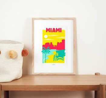 Affiche ville Miami 2