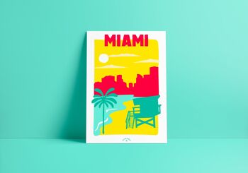 Affiche ville Miami 4