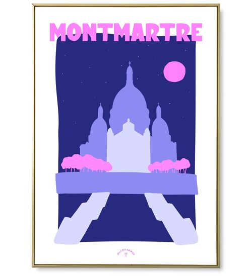 Affiche ville Montmartre