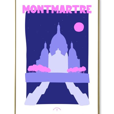 Cartel de la ciudad de Montmartre.