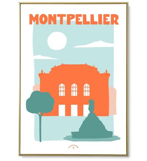 Affiche ville Montpellier