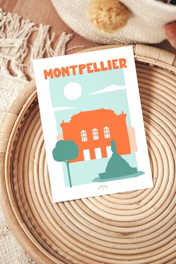 Affiche ville Montpellier 3
