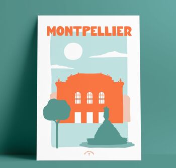 Affiche ville Montpellier 5