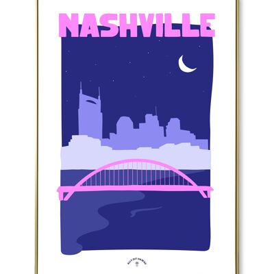 Nashville city poster