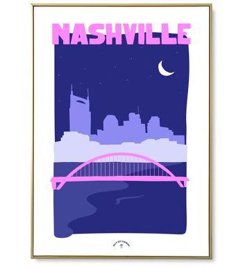 Affiche ville Nashville 1