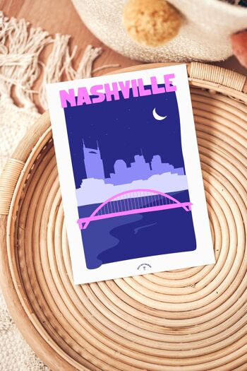 Affiche ville Nashville 3