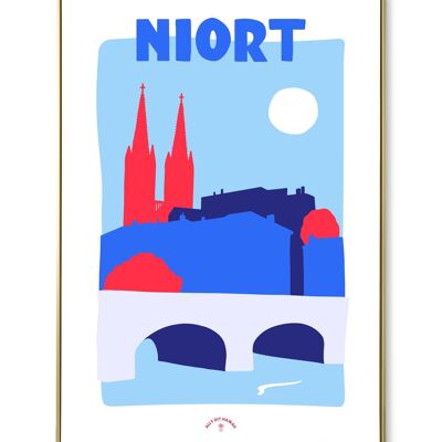 Plakat der Stadt Niort