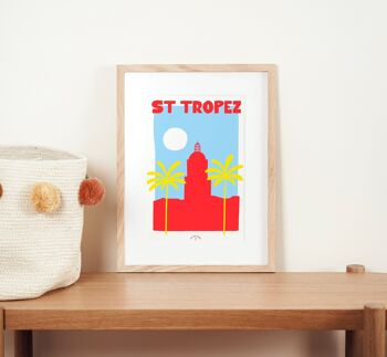 Affiche ville Saint Tropez 2