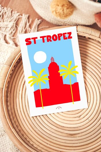 Affiche ville Saint Tropez 3