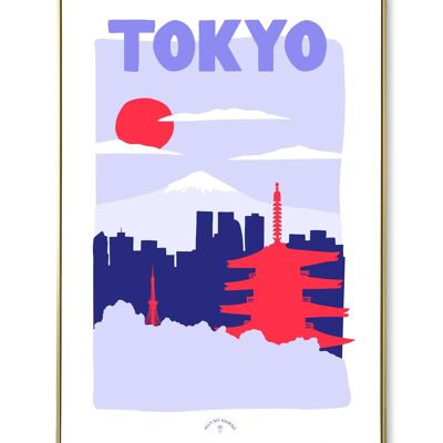 Affiche ville Tokyo
