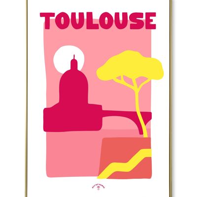 Cartel de la ciudad de TOULOUSE
