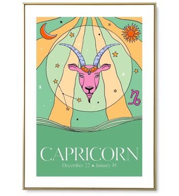 Affiche astro Capricorn 3