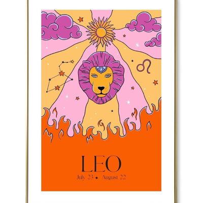 Leo astro poster