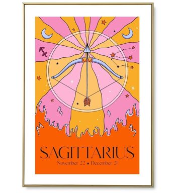 Affiche astro Sagittarius 1