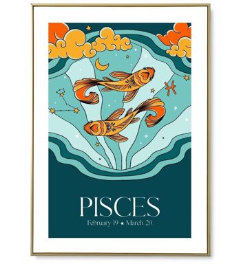 Affiche astro Pisces 1