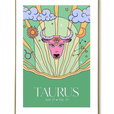 Poster astrologico del Toro