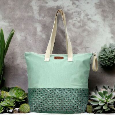 Fanny bag, “Aveyron” water green
