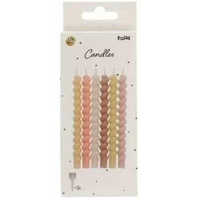 Candles Twister Pale Pastel OK 9142