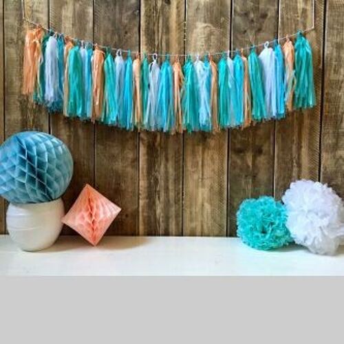 Tassel guirlande blue mix OK 8028