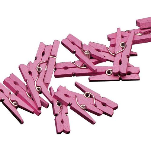 Knijpertjes roze hout OK 0960