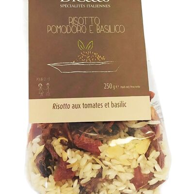 Risotto con pomodorini e basilico