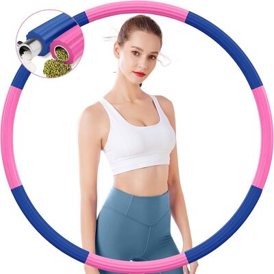 Cerceaux Fitness rose/violet avec 8 segments