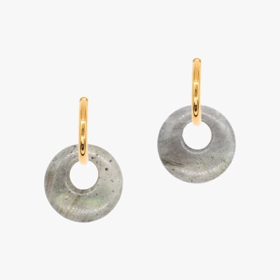 Boucles d'oreilles Blima en pierres Labradorite