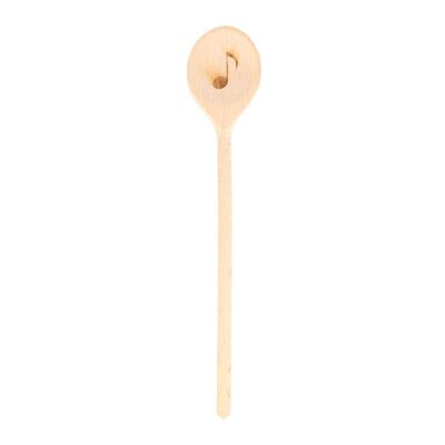 Mini cuillère de cuisine avec croche gravée au laser, en bois de hêtre