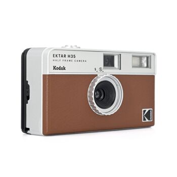 KODAK EKTAR H35 Caméra de Film Demi-Format 35 mm, réutilisable, sans Mise au Point, léger, Facile à Utiliser (Marron) (Film et Piles AAA Non incluses) 2