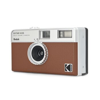 KODAK EKTAR H35 Caméra de Film Demi-Format 35 mm, réutilisable, sans Mise au Point, léger, Facile à Utiliser (Marron) (Film et Piles AAA Non incluses) 7