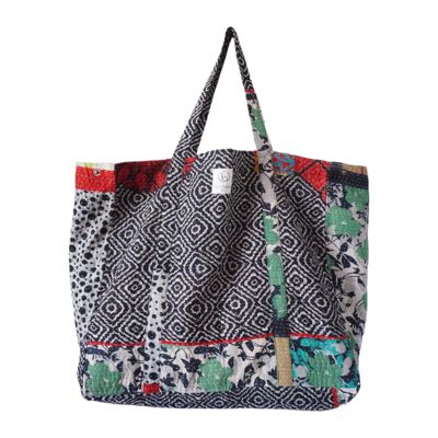 Borsa kantha di grande formato N°414