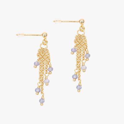 Boucles d'oreilles Bianca en pierres Tanzanite