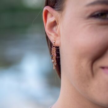 Boucles d'oreilles Bianca en pierres Tourmaline 5