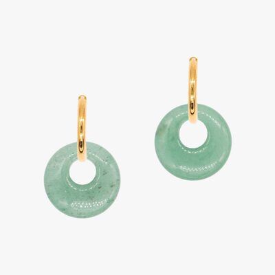 Blima earrings in Aventurine stones